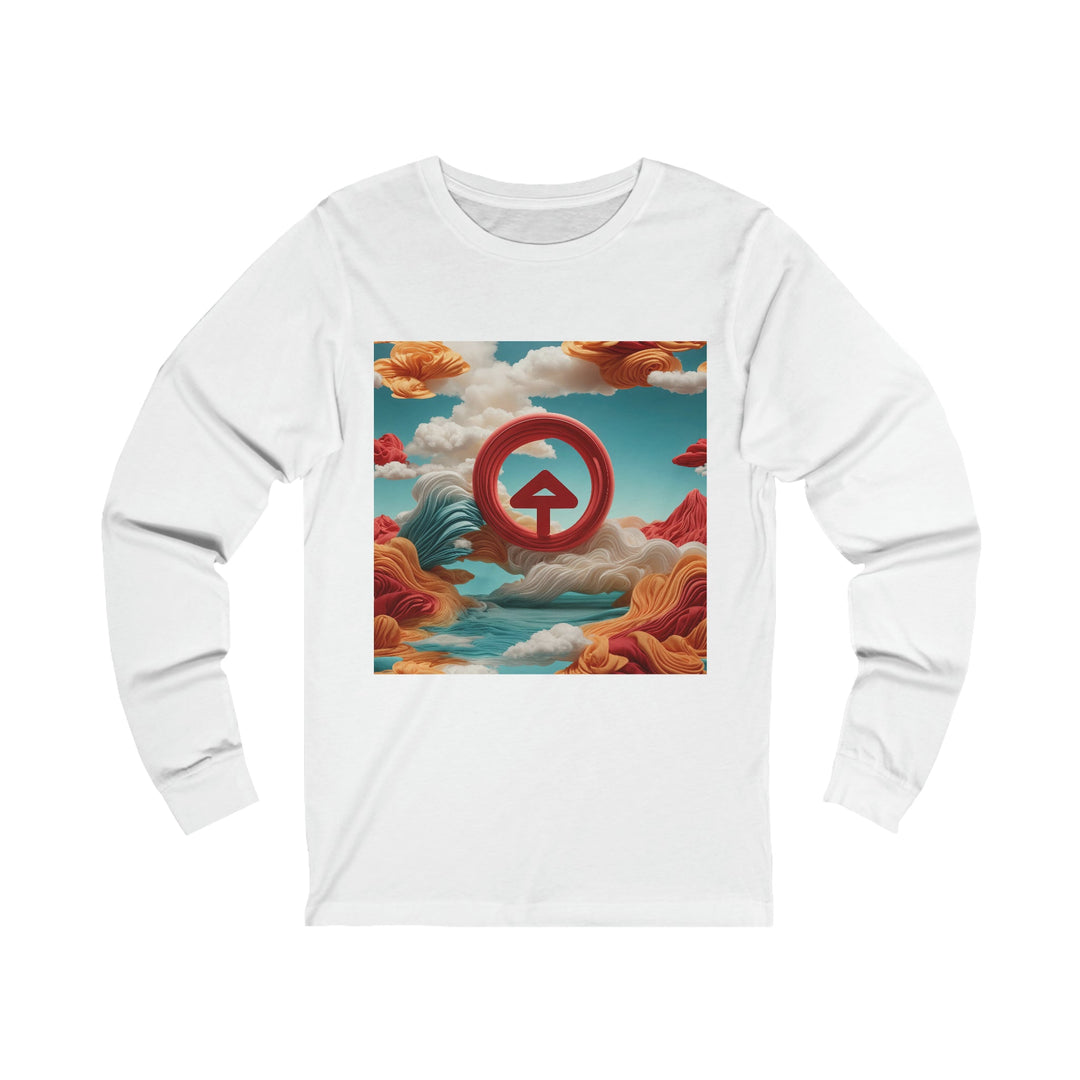 Surreal Directional Ascend - Unisex Jersey Long Sleeve Tee - Long-sleeve - g(0D·IO) - S - White -