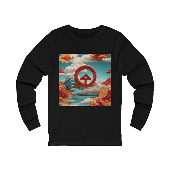 Surreal Directional Ascend - Unisex Jersey Long Sleeve Tee - Long-sleeve - g(0D·IO) - S - Black -