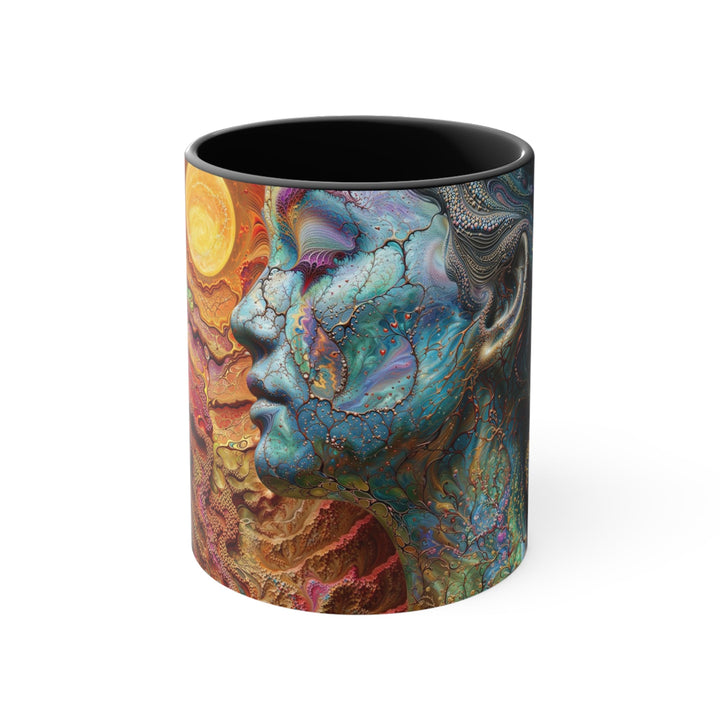 Surreal Nature Portrait - Accent Coffee Mug - Mug - g(0D·IO) - Black - 11oz -