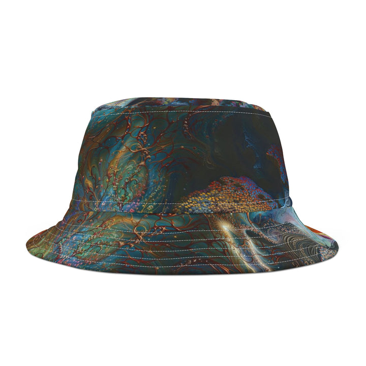 Surreal Nature Portrait - Bucket Hat - Hats - g(0D·IO) - Large - White stitching -