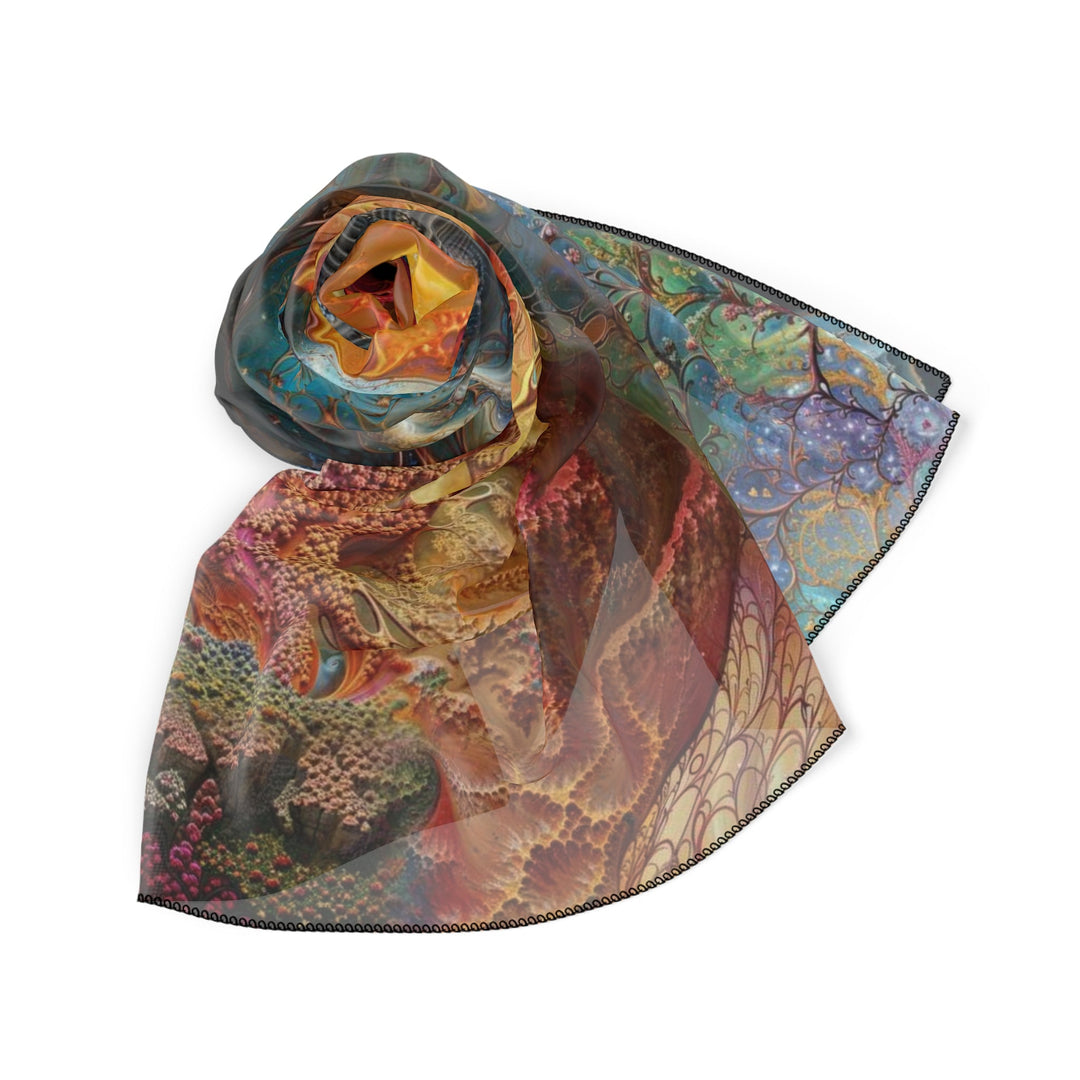 Surreal Nature Portrait - Poly Scarf - Accessories - g(0D·IO) - Poly chiffon - 50" × 50" -