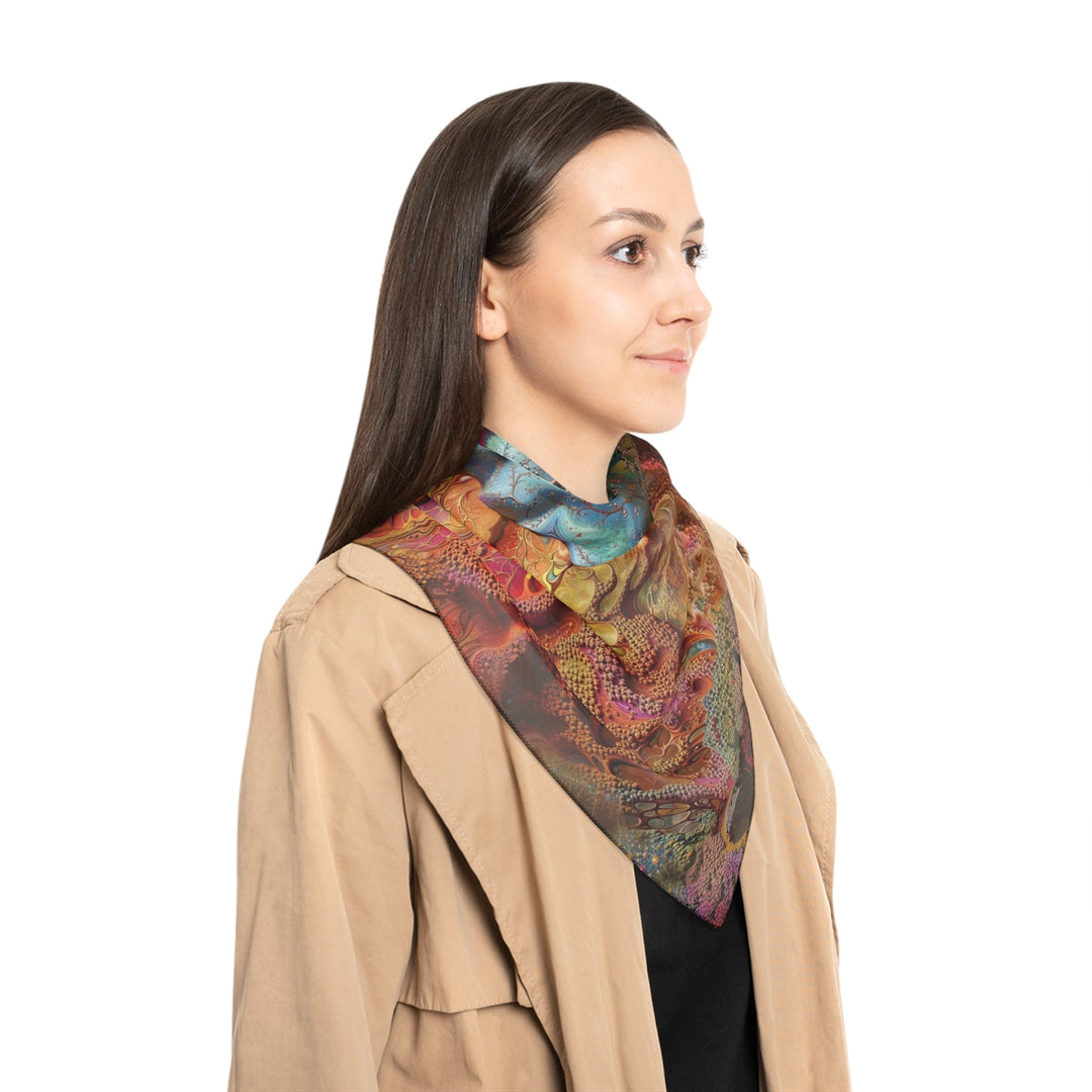 Surreal Nature Portrait - Poly Scarf - Accessories - g(0D·IO) - Poly chiffon - 50" × 50" -