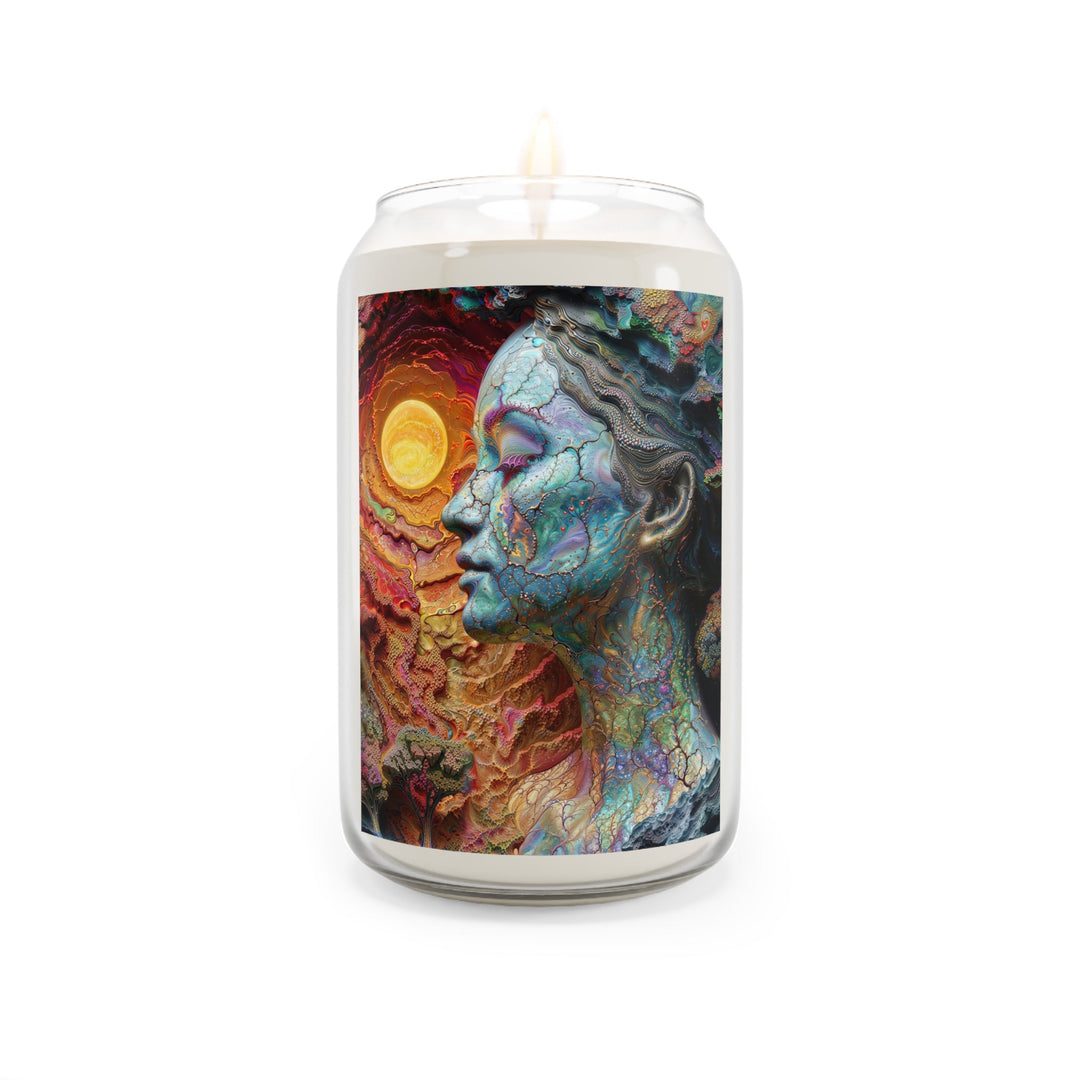 Surreal Nature Portrait - Scented Candle - Home Decor - g(0D·IO) - Comfort Spice - 13.75oz -