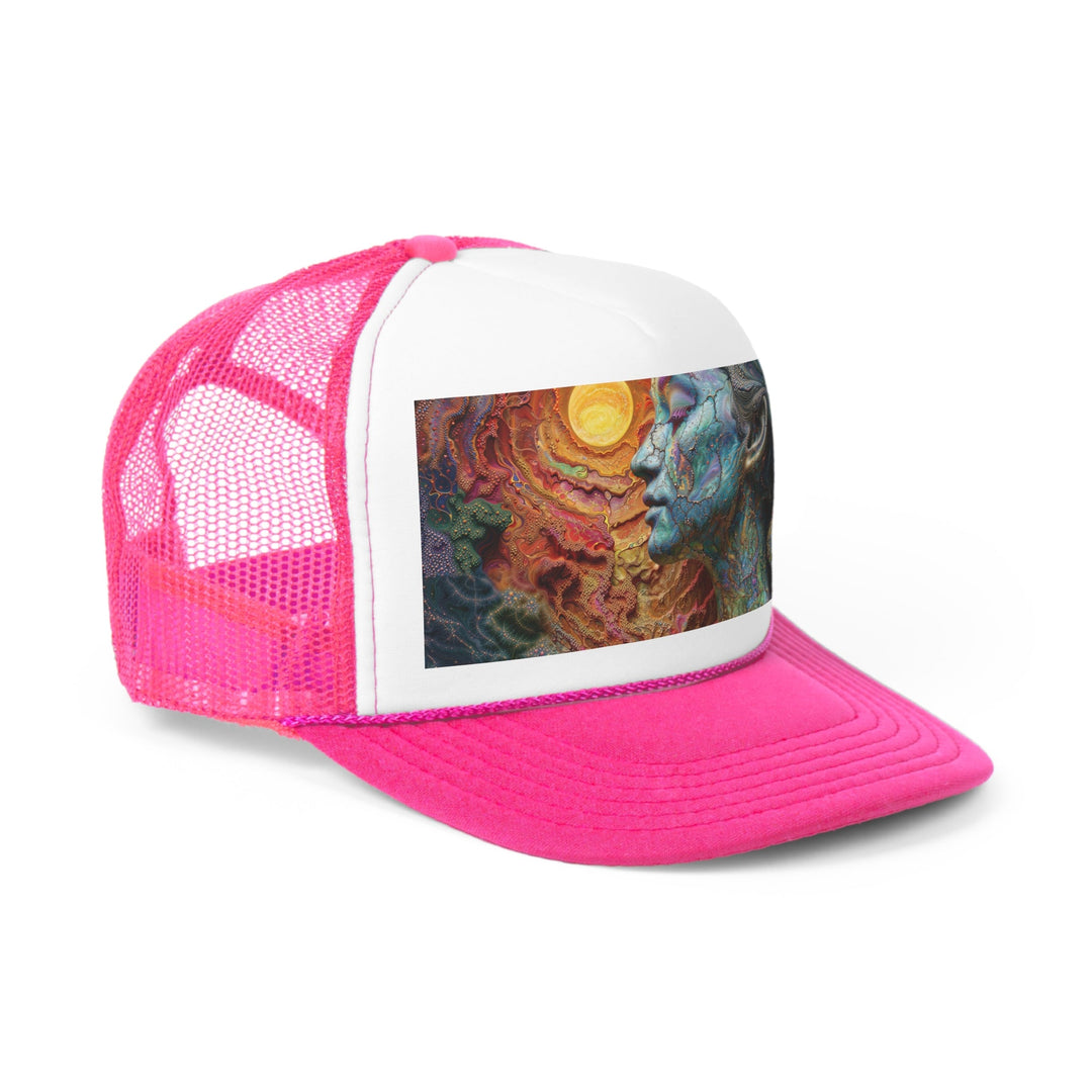 Surreal Nature Portrait - Trucker Hat - Hats - g(0D·IO) - Pink - One size -