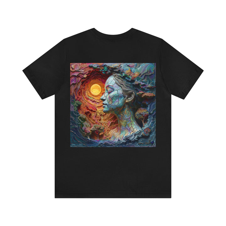 Surreal Nature Portrait - Unisex Jersey Short Sleeve Tee - T-Shirt - g(0D·IO) - Black - S -