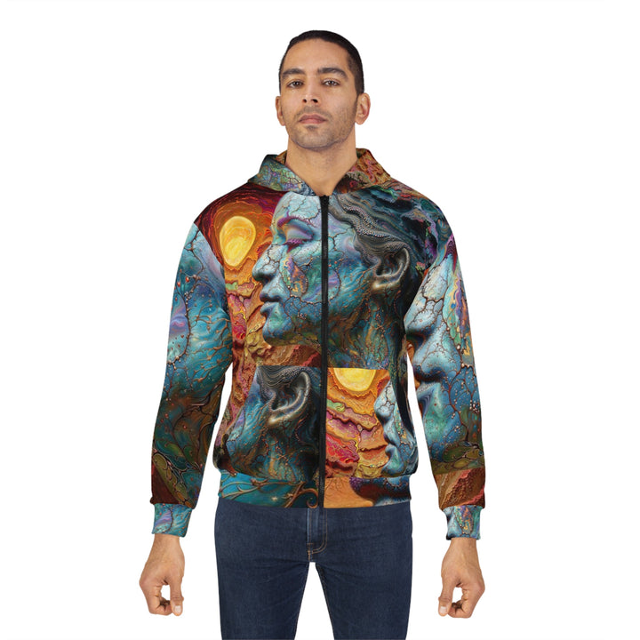 Surreal Nature Portrait - Unisex Zip Hoodie - All Over Prints - g(0D·IO) - XS - -