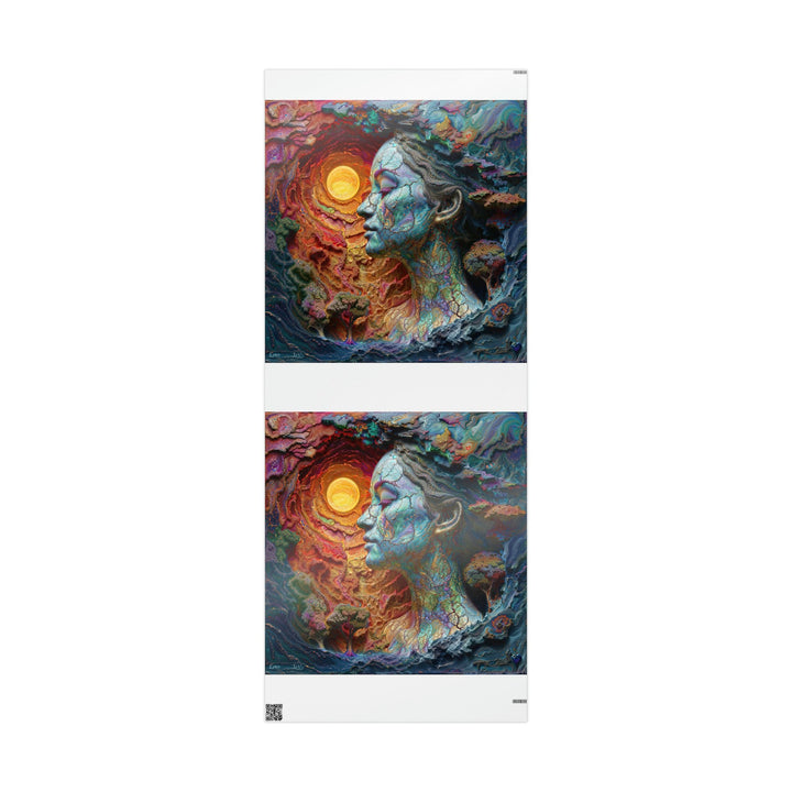 Surreal Nature Portrait - Wrapping Paper - Home Decor - g(0D·IO) - 30'' x 72'' - Glossy -