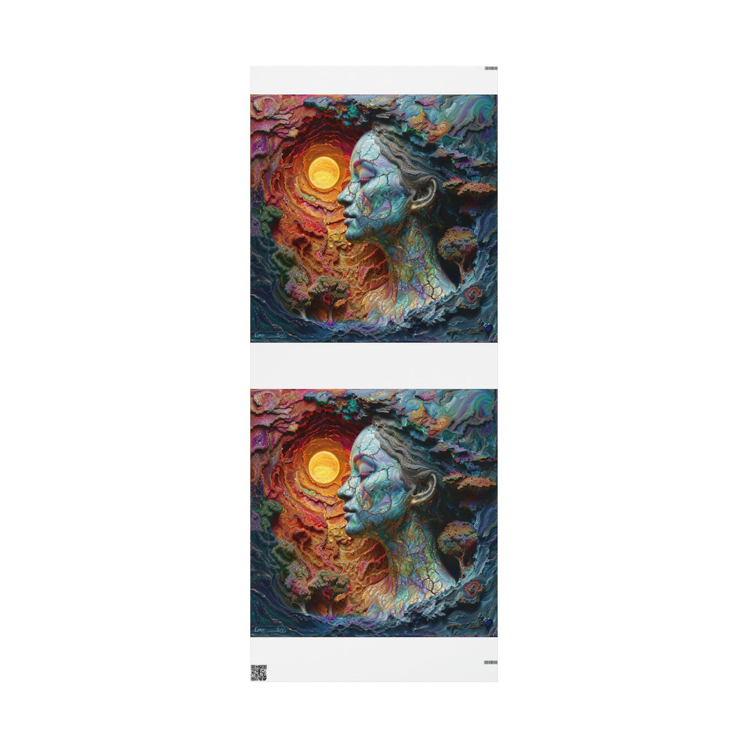 Surreal Nature Portrait - Wrapping Paper - Home Decor - g(0D·IO) - 30'' x 72'' - Matte -