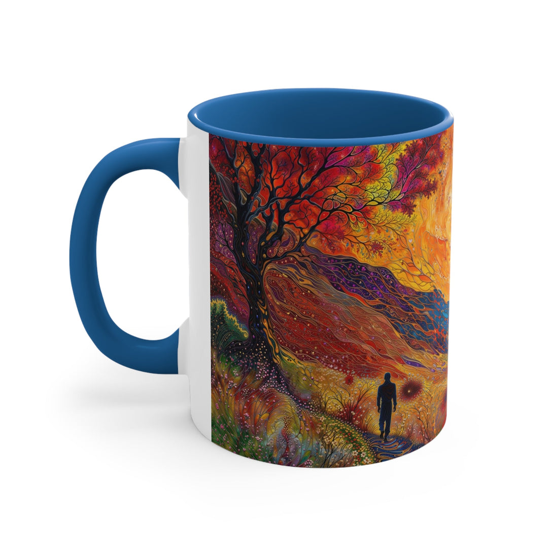 Surreal Nature's Contrast - Accent Coffee Mug - Mug - g(0D·IO) - Pink - 11oz -