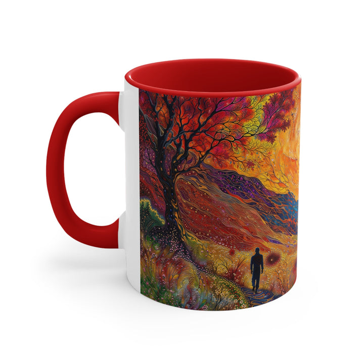 Surreal Nature's Contrast - Accent Coffee Mug - Mug - g(0D·IO) - Pink - 11oz -