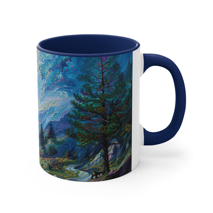 Surreal Nature's Contrast - Accent Coffee Mug - Mug - g(0D·IO) - Pink - 11oz -