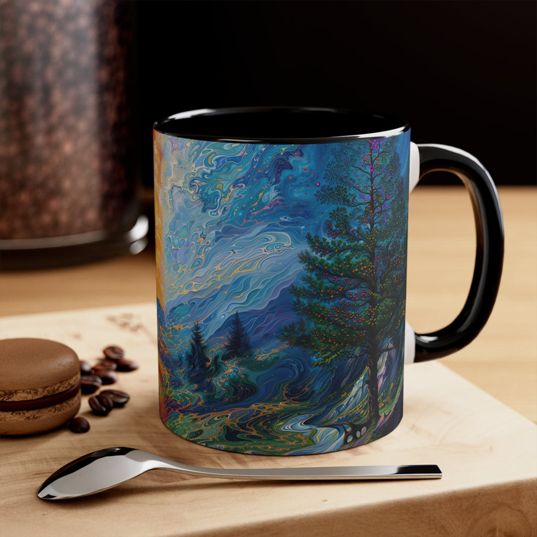 Surreal Nature's Contrast - Accent Coffee Mug - Mug - g(0D·IO) - Pink - 11oz -