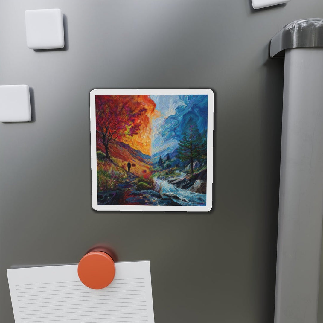 Surreal Nature's Contrast - Die-cut Magnet - Home Decor - g(0D·IO) - 6 × 6" - Die-Cut - 1 pc