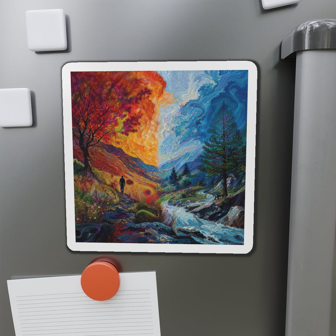 Surreal Nature's Contrast - Die-cut Magnet - Home Decor - g(0D·IO) - 6 × 6" - Die-Cut - 1 pc