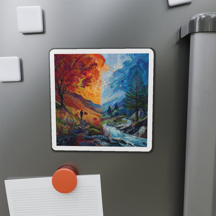 Surreal Nature's Contrast - Die-cut Magnet - Home Decor - g(0D·IO) - 6 × 6" - Die-Cut - 1 pc