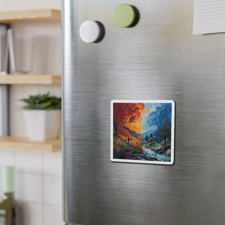 Surreal Nature's Contrast - Die-cut Magnet - Home Decor - g(0D·IO) - 6 × 6" - Die-Cut - 1 pc