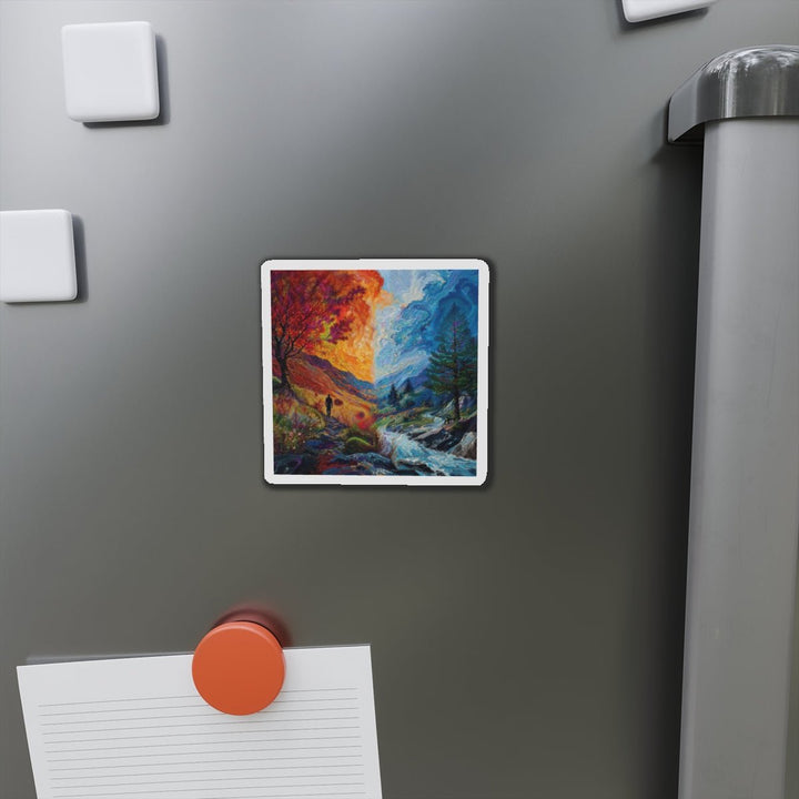 Surreal Nature's Contrast - Die-cut Magnet - Home Decor - g(0D·IO) - 6 × 6" - Die-Cut - 1 pc
