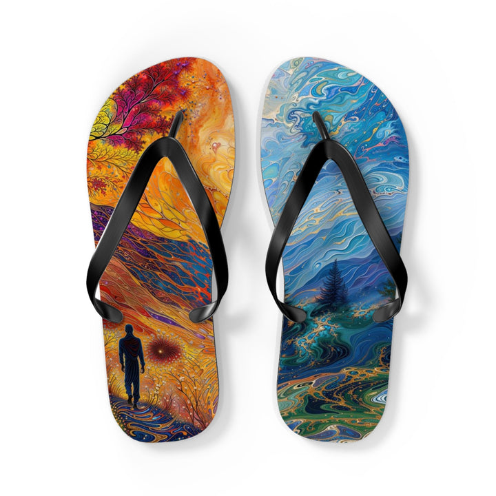 Surreal Nature's Contrast - Flip Flops - Shoes - g(0D·IO) - L - Black sole -