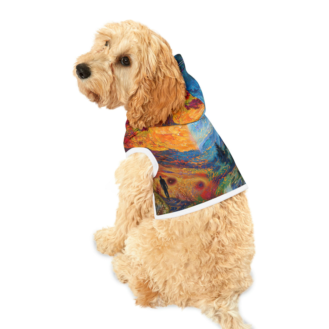 Surreal Nature's Contrast - Pet Hoodie - Pets - g(0D·IO) - XXS - Black Rib -