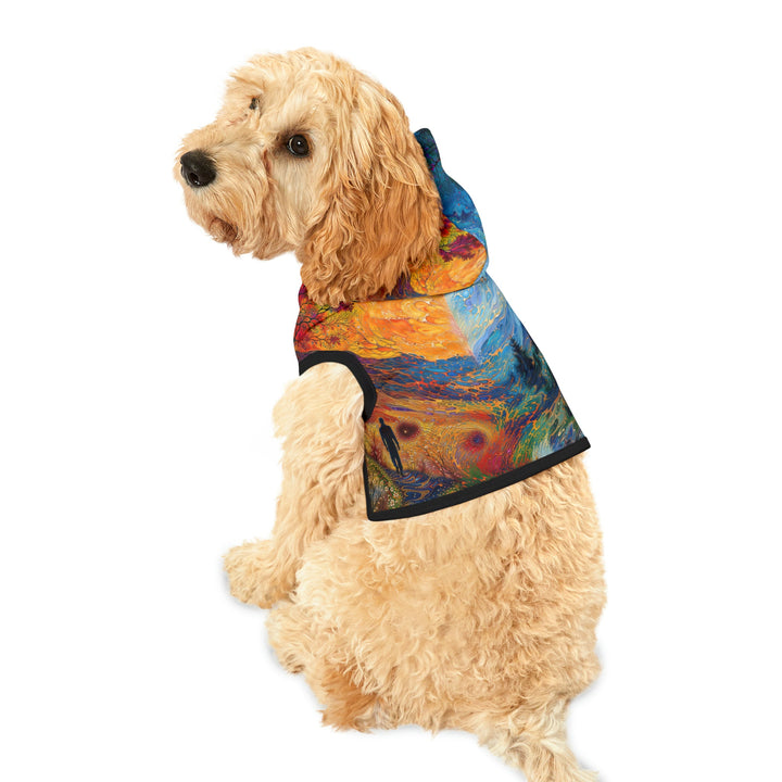 Surreal Nature's Contrast - Pet Hoodie - Pets - g(0D·IO) - XXS - Black Rib -