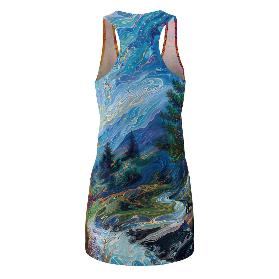 Surreal Nature's Contrast - Racerback Dress - All Over Prints - g(0D·IO) - XS - -