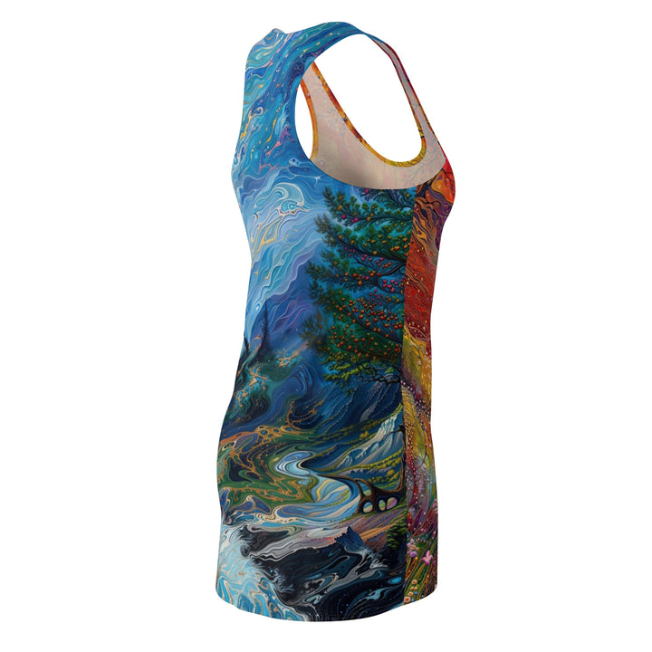 Surreal Nature's Contrast - Racerback Dress - All Over Prints - g(0D·IO) - XS - -