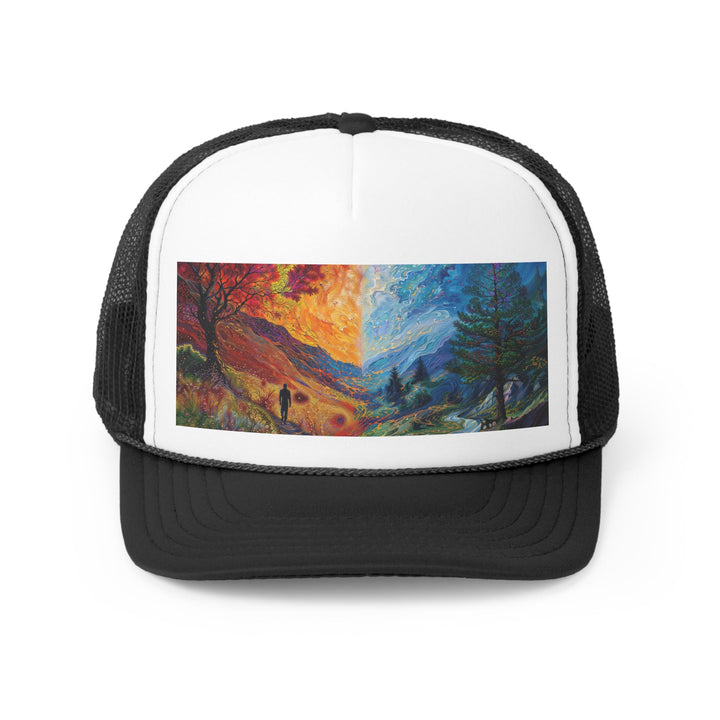 Surreal Nature's Contrast - Trucker Hat - Hats - g(0D·IO) - Black - One size -