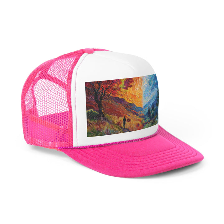 Surreal Nature's Contrast - Trucker Hat - Hats - g(0D·IO) - Pink - One size -