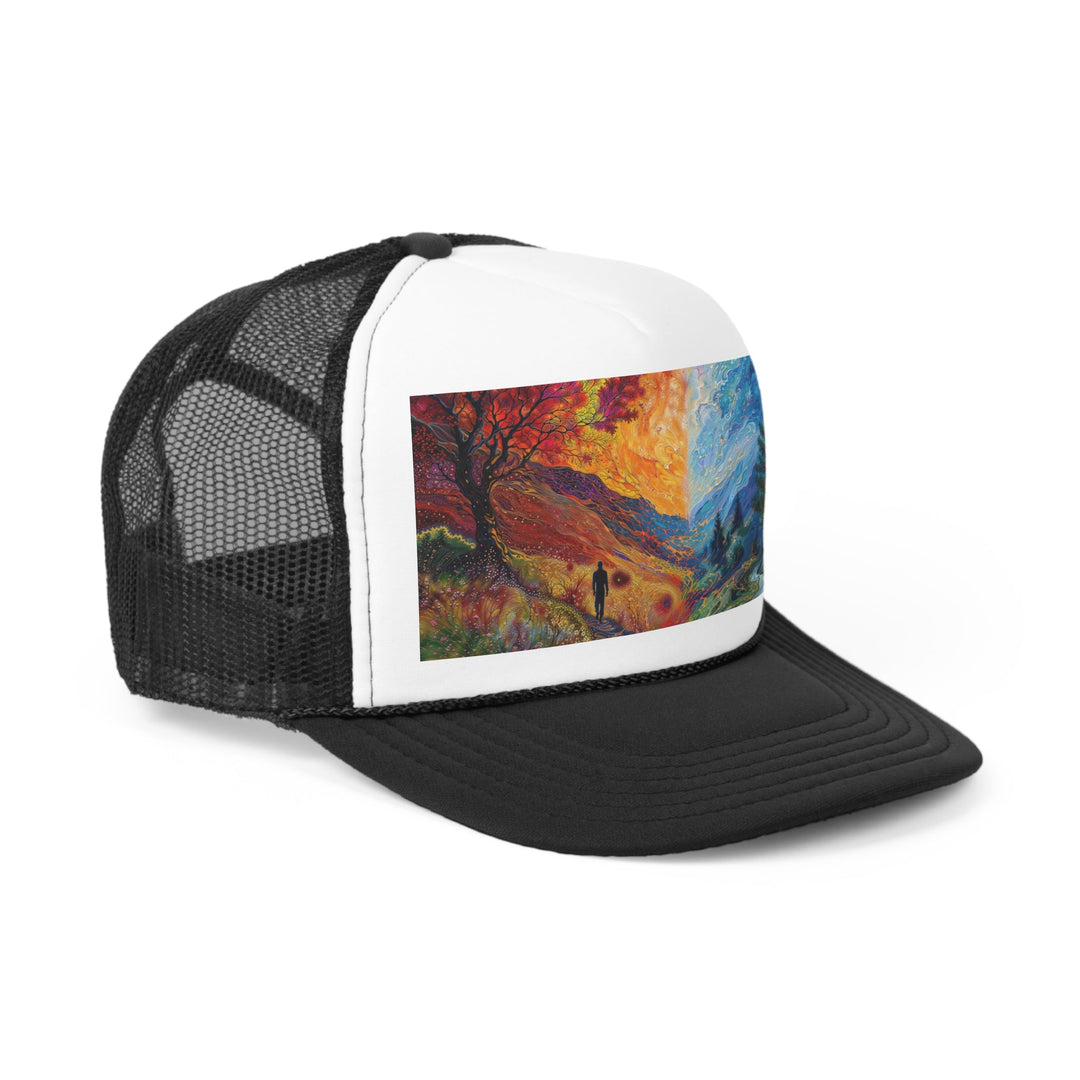 Surreal Nature's Contrast - Trucker Hat - Hats - g(0D·IO) - Pink - One size -