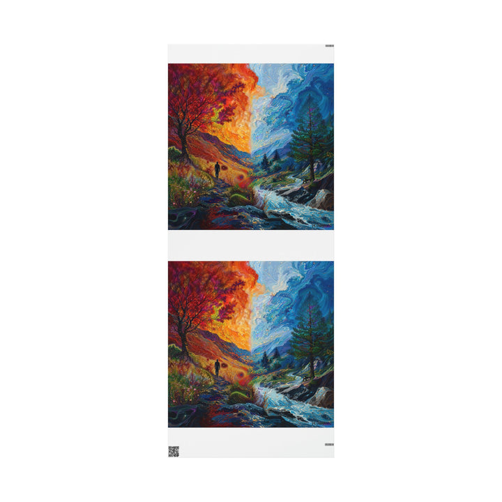 Surreal Nature's Contrast - Wrapping Paper - Home Decor - g(0D·IO) - 30'' x 72'' - Matte -