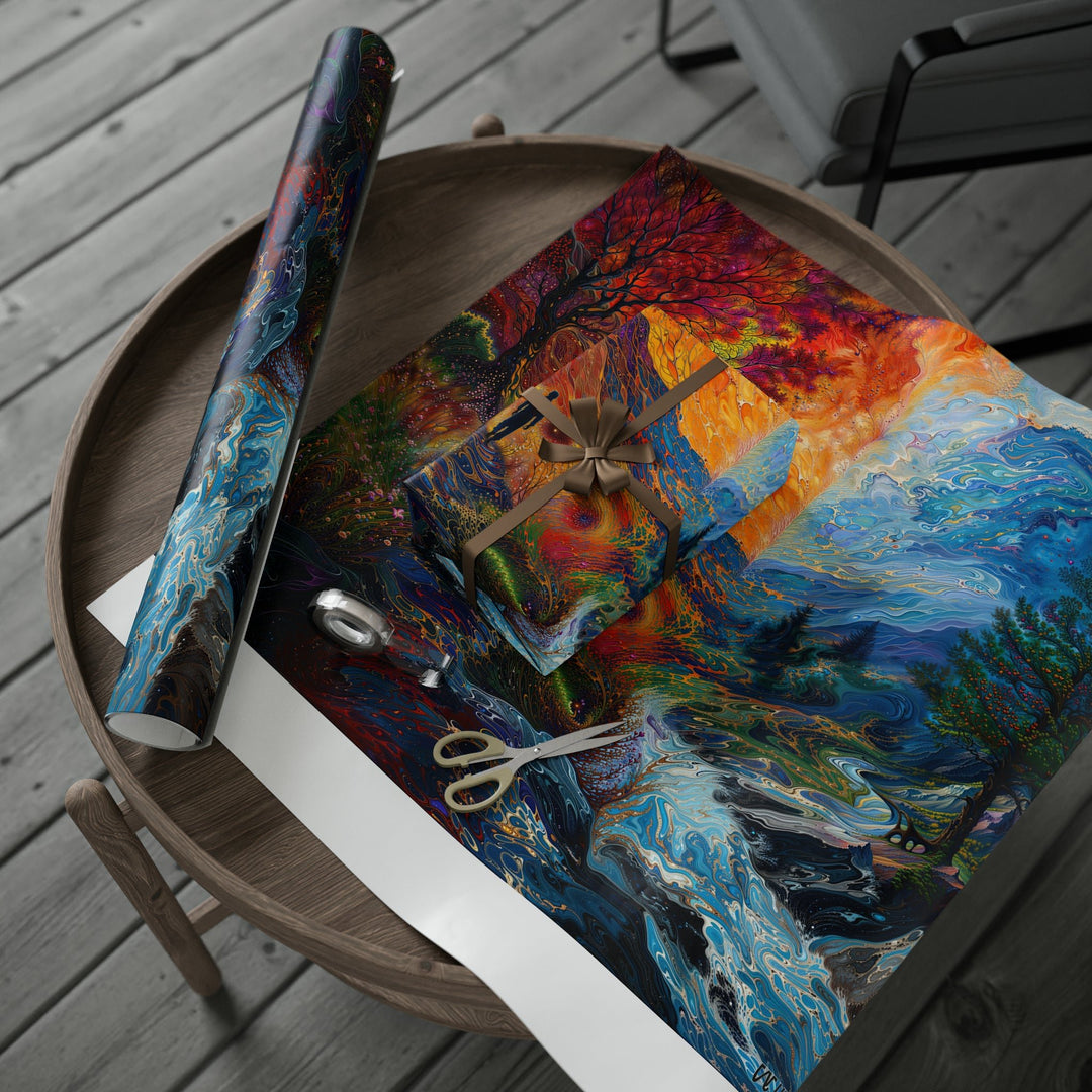 Surreal Nature's Contrast - Wrapping Paper - Home Decor - g(0D·IO) - 30" x 180" - Matte -