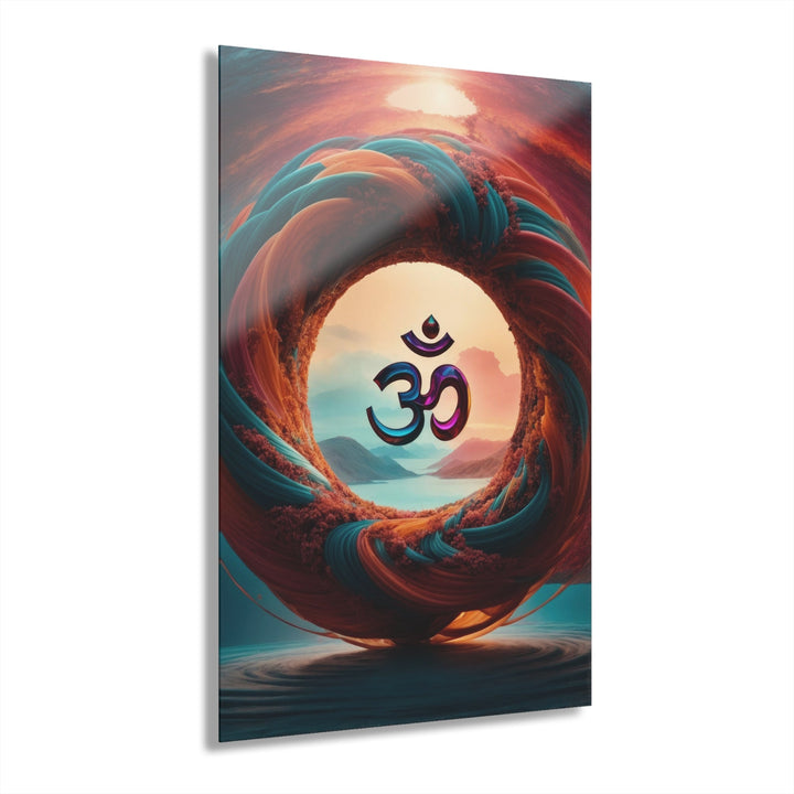 Surreal Om Vortex - Acrylic Prints (French Cleat Hanging) - Home Decor - g(0D·IO) - 24" x 36" (Vertical) - 0.25'' -