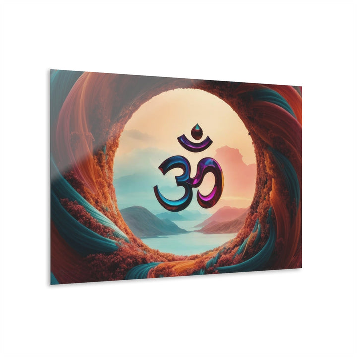 Surreal Om Vortex - Acrylic Prints (French Cleat Hanging) - Home Decor - g(0D·IO) - 36" x 24" (Horizontal) - 0.25'' -