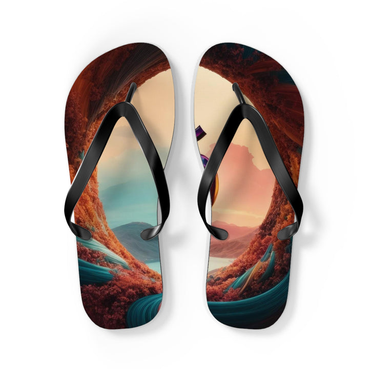 Surreal Om Vortex - Flip Flops - Shoes - g(0D·IO) - L - Black sole -