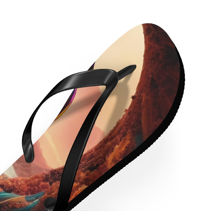 Surreal Om Vortex - Flip Flops - Shoes - g(0D·IO) - XL - Black sole -