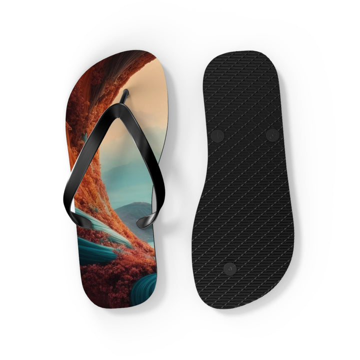 Surreal Om Vortex - Flip Flops - Shoes - g(0D·IO) - XL - Black sole -