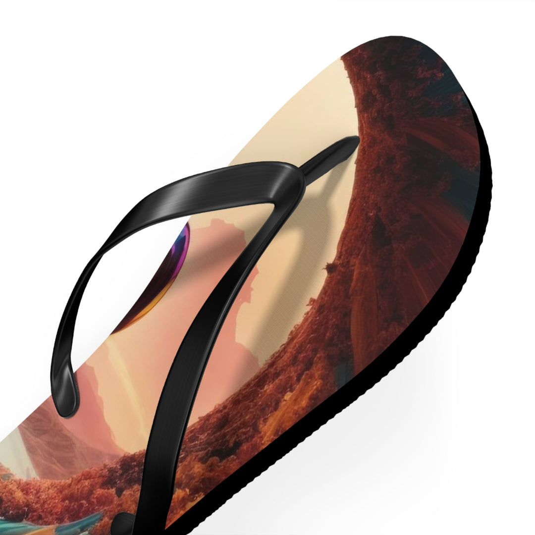 Surreal Om Vortex - Flip Flops - Shoes - g(0D·IO) - XL - Black sole -