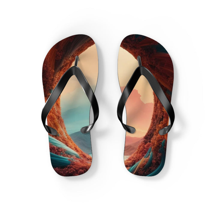 Surreal Om Vortex - Flip Flops - Shoes - g(0D·IO) - S - Black sole -