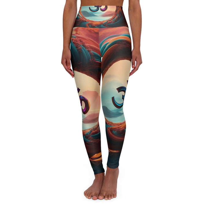 Surreal Om Vortex - High Waisted AOP Yoga Leggings - All Over Prints - g(0D·IO) - XS - -