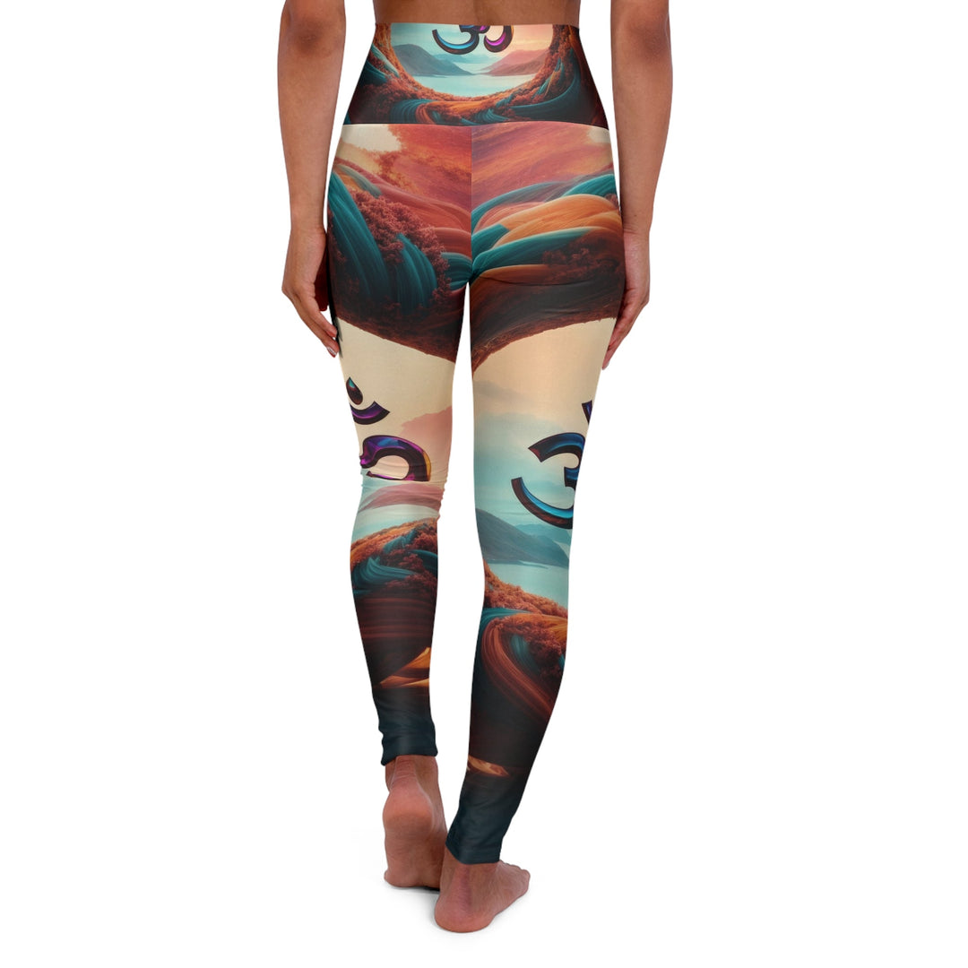 Surreal Om Vortex - High Waisted AOP Yoga Leggings - All Over Prints - g(0D·IO) - XS - -