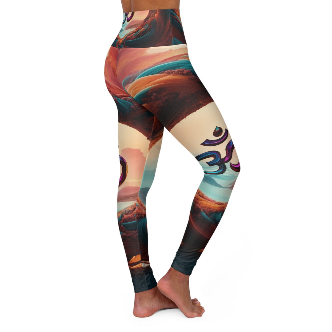 Surreal Om Vortex - High Waisted AOP Yoga Leggings - All Over Prints - g(0D·IO) - XS - -