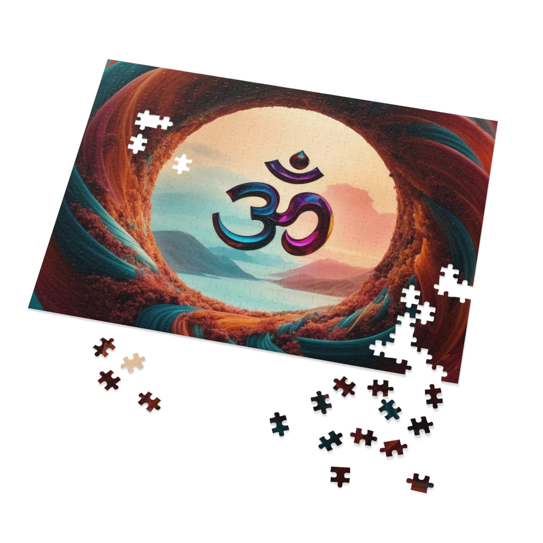 Surreal Om Vortex - Jigsaw Puzzle (100, 252, 500, 1000 pieces) - Puzzle - g(0D·IO) - 29.25" × 19.75" (1000 pcs) - -