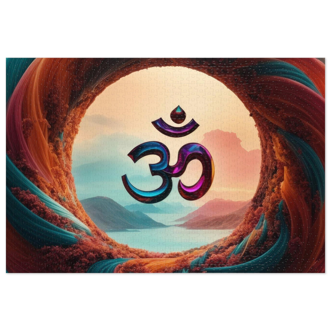 Surreal Om Vortex - Jigsaw Puzzle (100, 252, 500, 1000 pieces) - Puzzle - g(0D·IO) - 29.25" × 19.75" (1000 pcs) - -