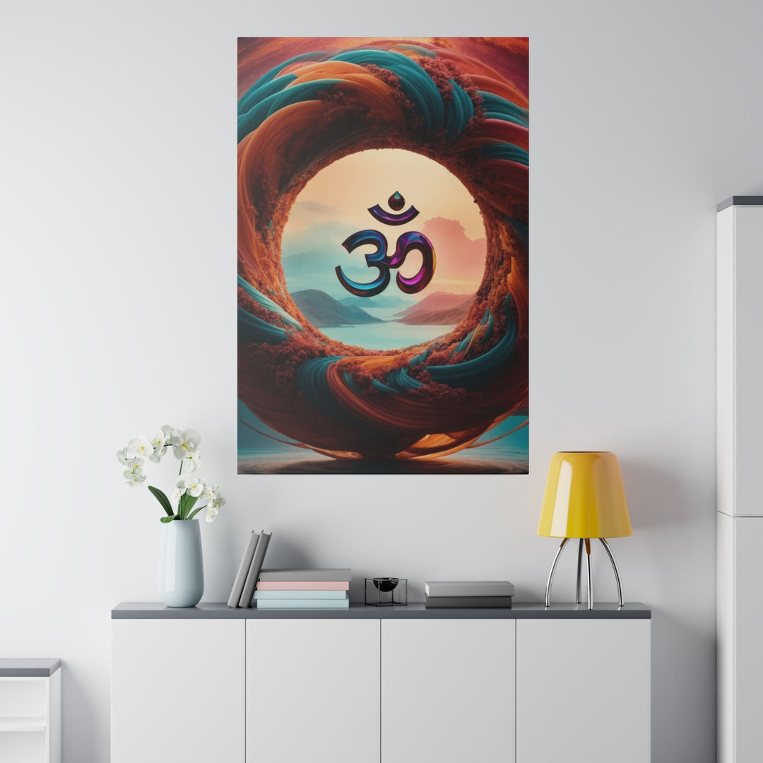 Surreal Om Vortex - Matte Canvas - Canvas - g(0D·IO) - 32" x 32" (Square) - 0.75'' -