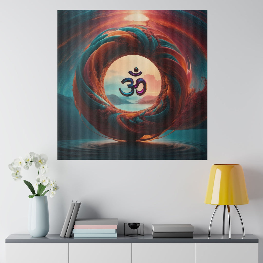 Surreal Om Vortex - Matte Canvas - Canvas - g(0D·IO) - 32" x 32" (Square) - 0.75'' -