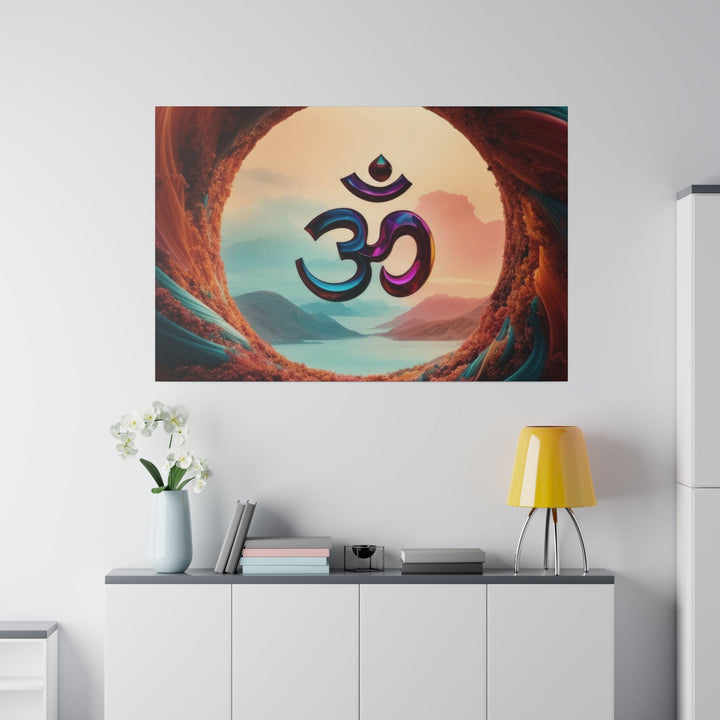 Surreal Om Vortex - Matte Canvas - Canvas - g(0D·IO) - 32" x 32" (Square) - 0.75'' -