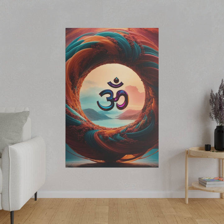 Surreal Om Vortex - Matte Canvas - Canvas - g(0D·IO) - 32" x 32" (Square) - 0.75'' -