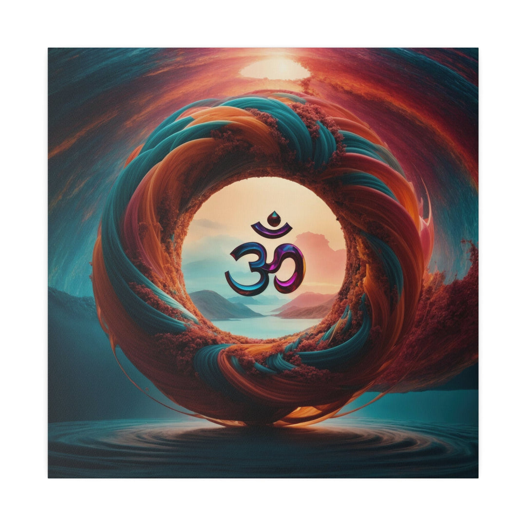 Surreal Om Vortex - Matte Canvas - Canvas - g(0D·IO) - 32" x 32" (Square) - 0.75'' -