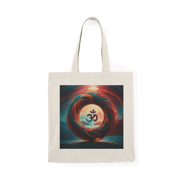 Surreal Om Vortex - Natural Tote Bag - Bags - g(0D·IO) - 15" x 16" - Natural -