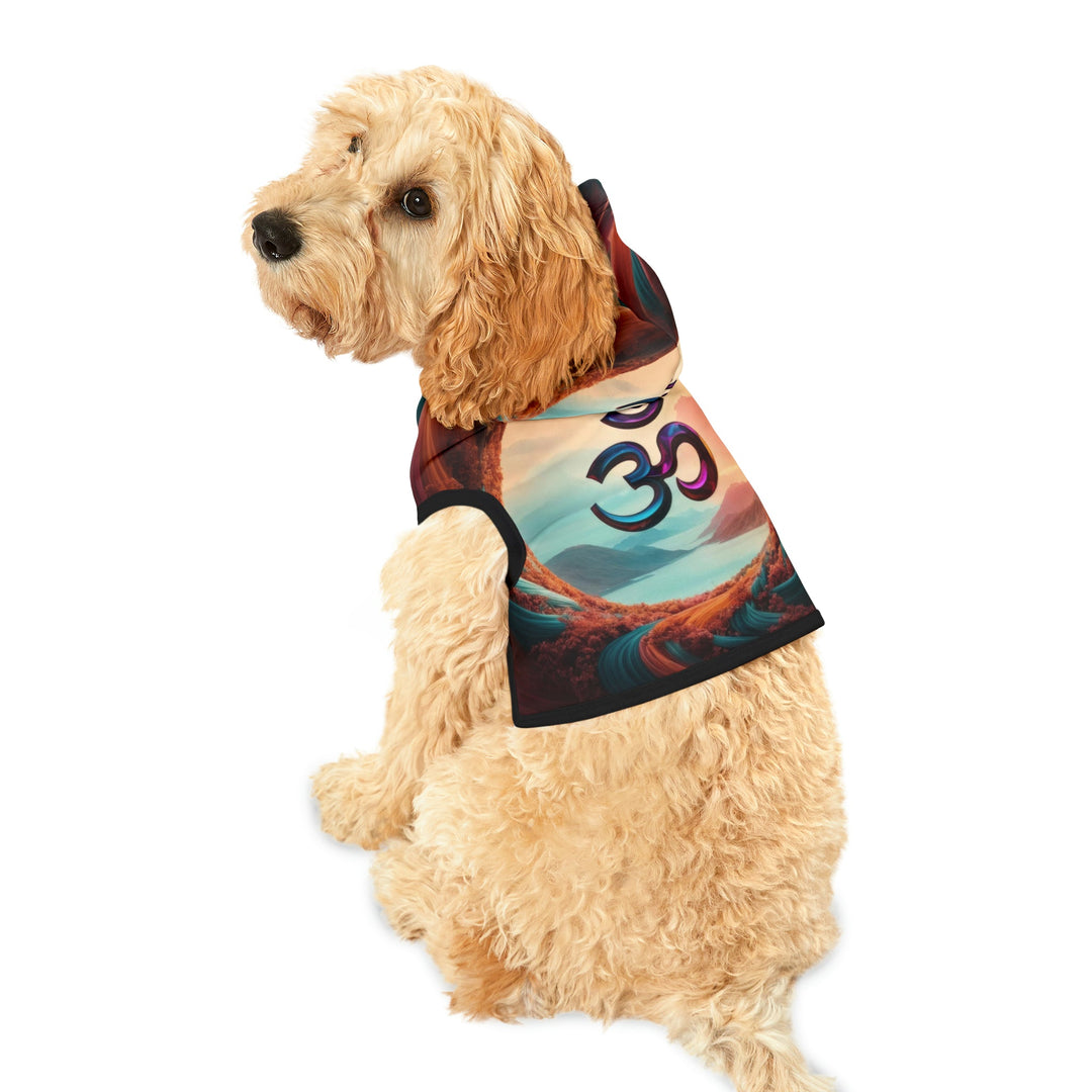 Surreal Om Vortex - Pet Hoodie - Pets - g(0D·IO) - XXS - Black Rib -